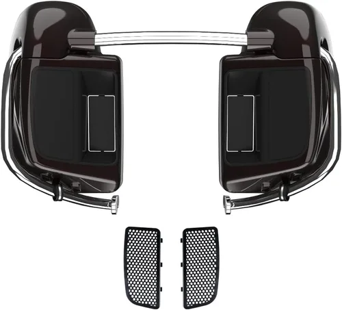 Vista 14 de Kits de calentadores de piernas con ventilación y combinación de color con guantera para Harley Davidson Touring Street Road King Glide FLTR 2014