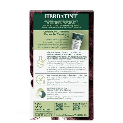Vista 4 de Herbatint 5M - Tinte permanente para el cabello castaño caoba claro, 4 onzas
