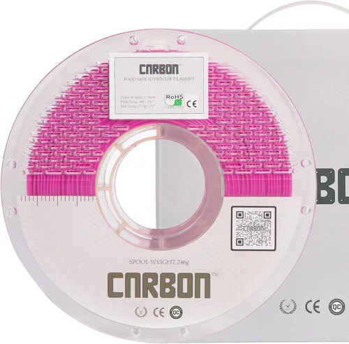 Vista 10 de Filamento para impresora 3D PLA+ de grado alimenticio certificado – CARBON by Comfy Materials – Probado en laboratorio, compatible con la FDA, apto