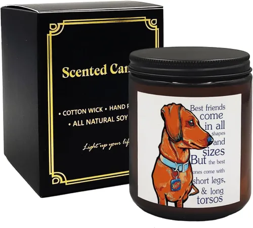 Vista 10 de Mancheng-zi Regalos Pitbull: divertidas velas para perros Pitbull, cuidado con las velas perfumadas