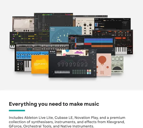Vista 9 de Novation Launchkey 25 MK4 - Controlador de teclado compacto de 25 teclas, USB, MIDI con integración DAW. Modo acorde, modo de escala, 8 almohadillas
