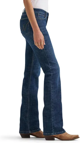Vista 2 de Wrangler Women's Western Plus Size Mid Rise Stretch Boot Cut Jean Abby