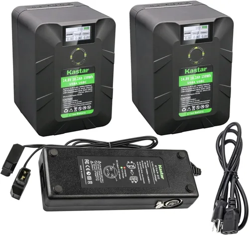 Vista 5 de Kastar BP-Y150W - Batería de bloqueo en V y montaje en V, 14,8 V, 10,2 Ah, 150 Wh, compatible con Sony DSR-70 DSR-70A DSR-70AP
