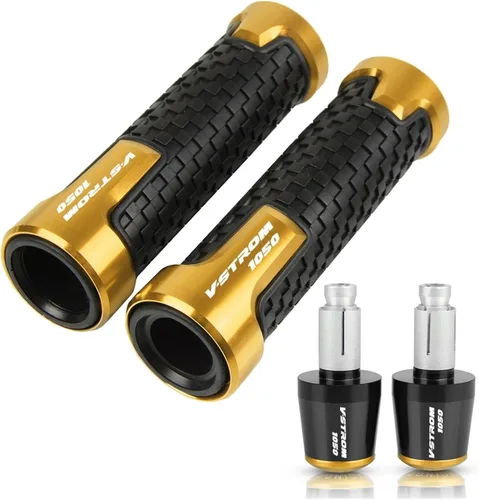 Vista 14 de Motorcycle Handlebar Grips for Suzuki VSTROM1050 V-Strom VStrom 1050 2019 2020 2021 Motorcycle 22MM Handlebar Hand Grips Rubber Handle Bar End Cap