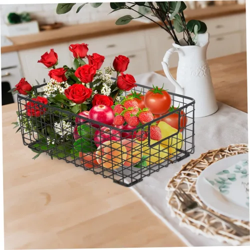 Vista 7 de Luxshiny Cesta de frutas de cocina con gradas Cesta de almacenamiento de verduras de frutas que cuelga para la cocina