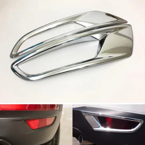 Vista 5 de Cubierta de lámpara antiniebla trasera ABS cromada para Mazda CX3 CX-3 2016-2018