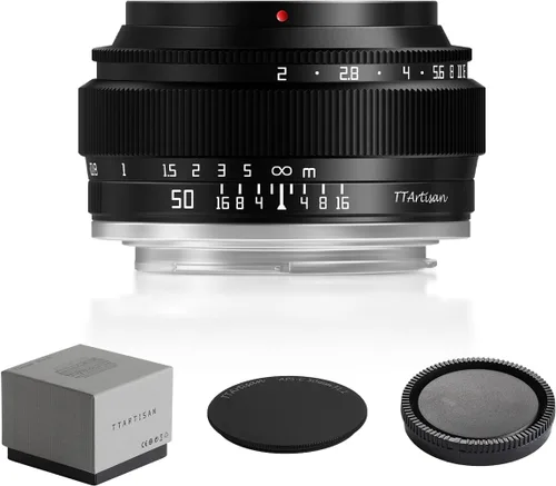 Vista 11 de TTArtisan Lente de cámara de enfoque manual de marco completo f2 de 1.969 in para L Mount T TL TL2 CL SL SL2 y FP FPL y S1 S1M S1R S1RM S1H S1K S5