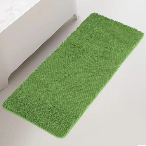 Vista 98 de Yeaban Alfombra de pasillo de baño de 24 x 72 pulgadas, antideslizante, alfombra de baño larga de felpilla gruesa, absorbente y lavable, alfombra