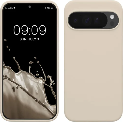 Vista 235 de kwmobile Funda Compatible con Google Pixel 6 Pro - Funda de Teléfono de Silicona TPU con Acabado Suave - Azul Caribe