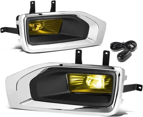 Vista 4 de DNA MOTORING FL-ZTL-263-AM Luz antiniebla LED con bisel e interruptor [compatible con Escalade 07-08 / Avalanche 07-13 / 07-15 Silverado]