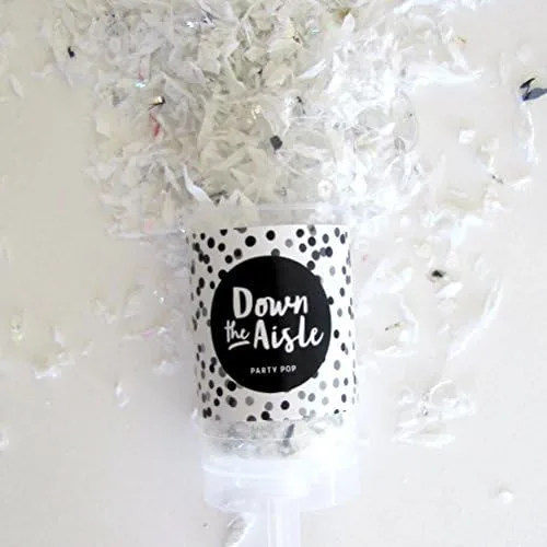 Vista 2 de Party Pop Poppers de confeti de boda - Push Pop
