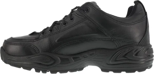 Vista 4 de Reebok Zapatos de trabajo de cuero negro para hombre Postal Express Goretex Oxfords