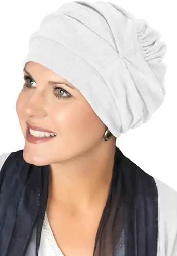 Vista 14 de Trinity Turbante 100% algodón - ¡3 estilos en uno! Sombreros encorvados para quimioterapia, para pacientes con cáncer.