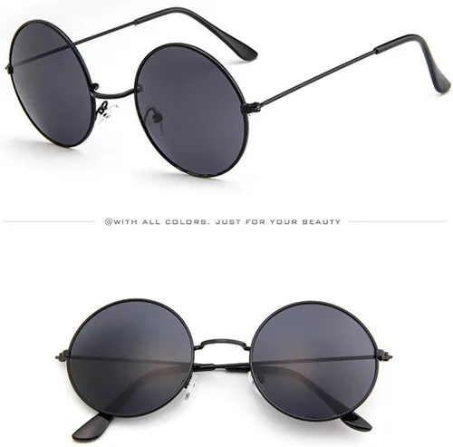 Vista 2 de Stoota - Gafas de sol unisex con marco redondo, diseño retro