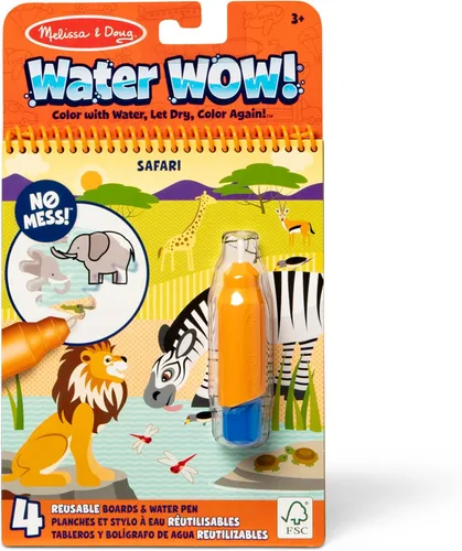 Vista 14 de Melissa & Doug On The Go Water Wow! Almohadilla de actividades para colorear reutilizable que se revela con agua - Selva