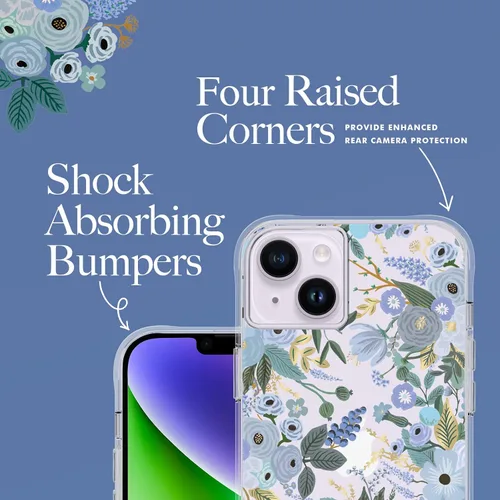 Vista 5 de Rifle Paper Co. Funda para iPhone 14 Plus [funciona con cargador inalámbrico] [protección contra caídas de 10 pies] Bonita funda para iPhone de 6.7
