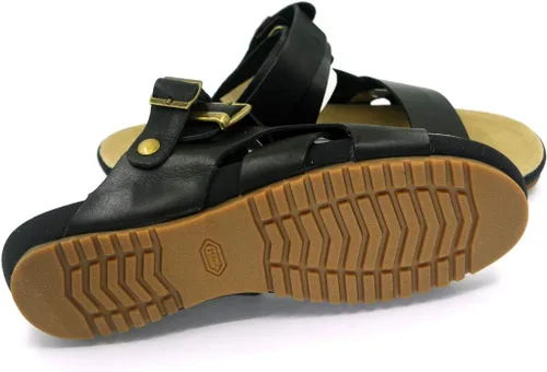 Vista 5 de Harssidanzar Sandalias de cuero para hombre sandalias ajustables con correa de tobillo GM205