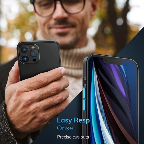 Vista 4 de ORIbox - Funda negra para iPhone 13 Pro, diseñada a prueba de golpes, funda protectora de cuerpo completo para iPhone 13 Pro de 6.1 pulgadas
