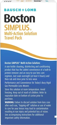 Vista 5 de Bausch & Lomb Boston Simplus Multi-Action Solution Paquete de viaje de 1 onza (paquete de 5)