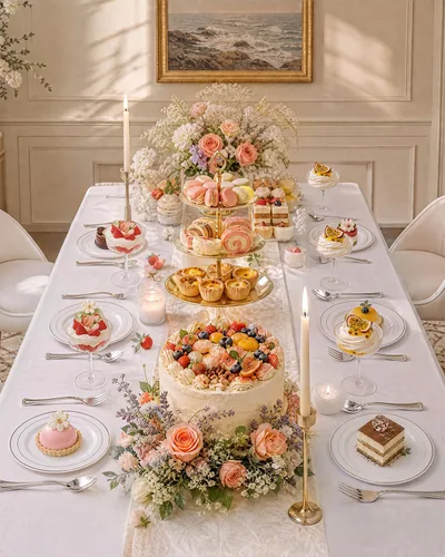 Vista 7 de bUCLA 100 platos de plástico con borde plateado, platos desechables de 7.5 pulgadas, ideales para bodas, fiestas y Navidad