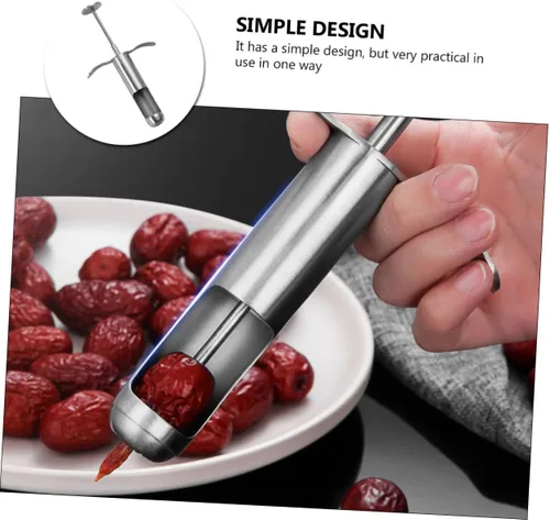 Vista 9 de Ciieeo Herramienta de eliminación de núcleo de azufaifo, descorazonador de frutas de cocina para fácil eliminación de fosas rojas, diseño ligero