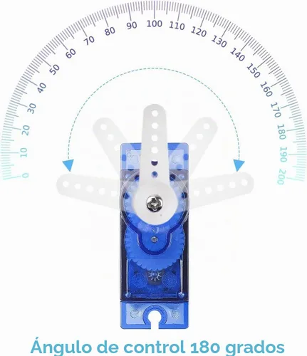 Vista 6 de Miuzei Sg90 0.32 oz Micro Servo Motor para Arduino RC Coche Robot Barco Avión 3 Unids