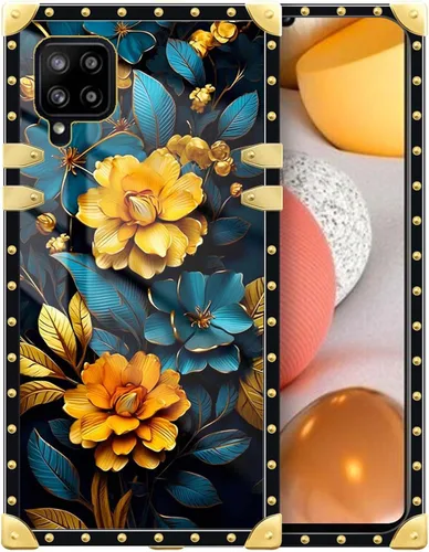 Vista 35 de Funda compatible con Samsung Galaxy A03S 4G, TPU suave de lujo y parte trasera de policarbonato duro para niñas y mujeres, funda protectora a prueba