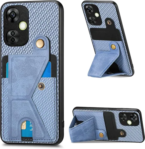 Vista 149 de Funda para Oppo K10x / OnePlus Nord CE 2 Lite 5G Funda para Realme 9 5G / 9 Pro / Q5 / V25 Funda de piel sintética con ranuras para tarjetas