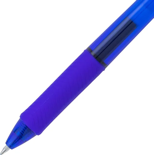 Vista 6 de Pentel EnerGel-X - Lapicera de gel líquido retráctil, punta de 0,7 mm de metal, trazo medio, 3 unidades, Azul