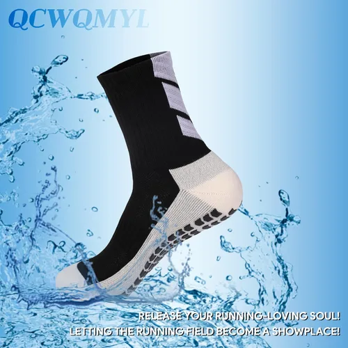Vista 6 de QCWQMYL 134 pares de calcetines de fútbol antideslizantes para hombre y mujer calcetines de yoga para fútbol baloncesto pilates ballet ejercicio