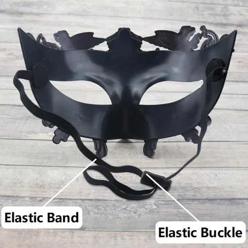 Vista 7 de Máscara de mascarada para hombres, máscara veneciana griega romana, Halloween, cosplay, fiesta, disfraz para hombres, máscara de Mardi Gras