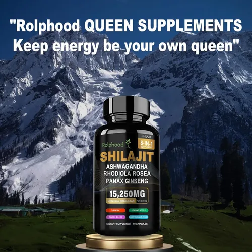 Vista 4 de Shilajit para hombres/mujeres – Orgánico puro del Himalaya, cápsulas de Shilajit con Ashwagandha, suplementos de 60 cápsulas alternativas a