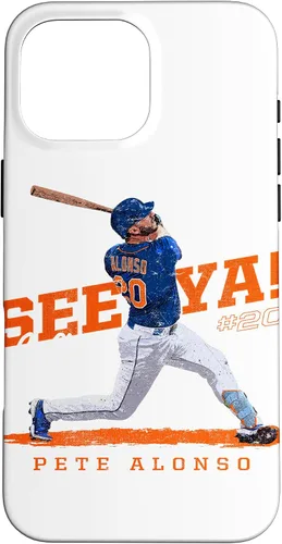 Vista 19 de Funda para iPhone 16 See Ya! Pete Alonso New York MLBPA