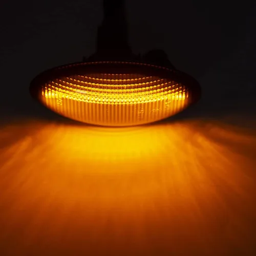 Vista 2 de Lámparas de marcador lateral LED ámbar con lente ahumada para M-azda 2011-2013, M-azda 3 2004-2011, 2006-2010 M-azda 5, 2000-2006 M-azda MPV LED