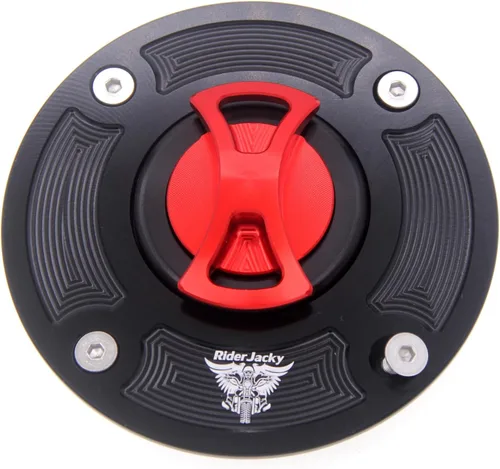 Vista 8 de Tapa de tanque de combustible sin llave para Suzuki HAYABUSA GSXR 1300 1999-2007, SV650/SV650S 1992-2002, GSXR600 1997-2003, GSXR750 1996-2003, Negro