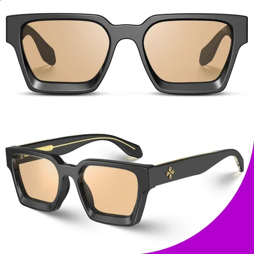 Vista 65 de VISOONE Moda 100% UV400 Protección Rectángulo TR90 Y2K Gafas de sol Accesorios para Mujeres Hombres RIVER, Transparente/Gris Rosa