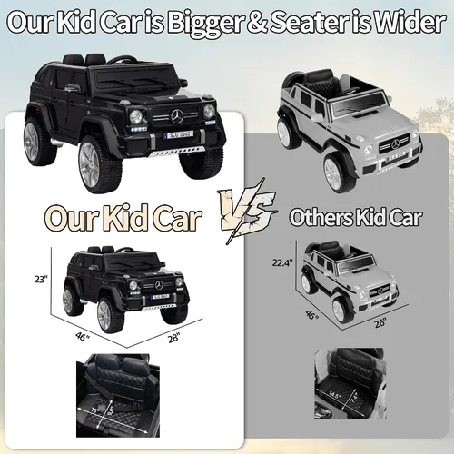 Vista 5 de Mercedes-Benz Licensed Maybach G650 12V Electric Kid Ride on Car Toy, Black