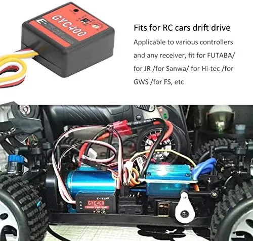Vista 6 de Módulo de giroscopio RC, sensibilidad ajustable de control de deriva Gyro Mini para control remoto entusiastas de coches Drift Racing Hobby modelos