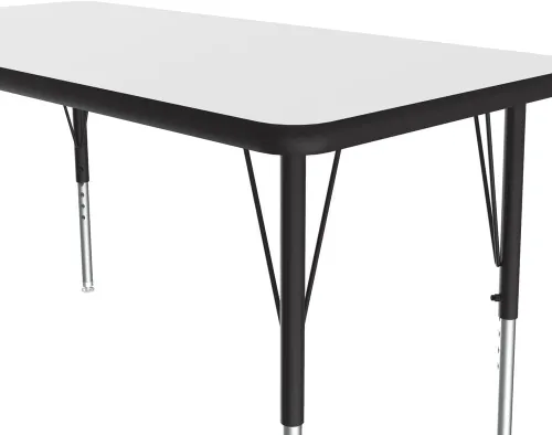 Vista 5 de Correll - Mesa rectangular de 24 x 36 pulgadas, mesa de actividades superior de borrado en seco, altura ajustable (19 a 29), laminado de alta