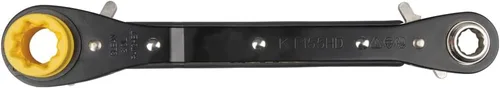 Vista 11 de KLEIN TOOLS KT155HD Llave de trinquete 6 en 1 de Lineman's de alta resistencia con diseño de perno y enchufe amarillo brillante