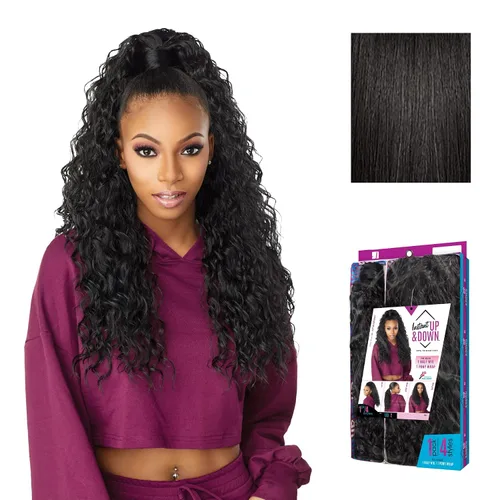 Vista 9 de Sensationnel Instant Updown Halfwig Pony-Iud 2, 1 JETBLACK