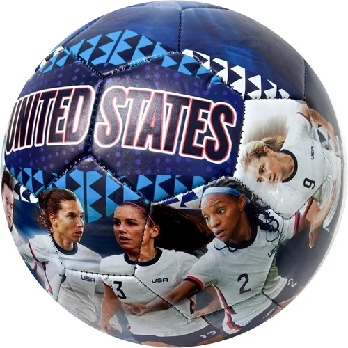 Vista 3 de Icon Sports US Soccer - Pelota gráfica de la selección nacional de mujeres, talla 4, USWNT Players Photo Soccer Ball #4, rosa