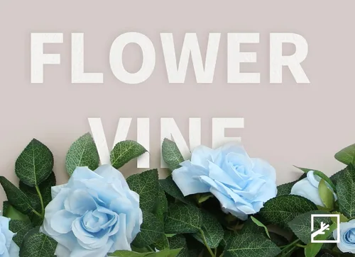 Vista 4 de ZIFTY 5 guirnaldas de flores azules de 32.5 pies, enredaderas de flores falsas, guirnalda floral artificial para colgar hiedra rosa para decoración