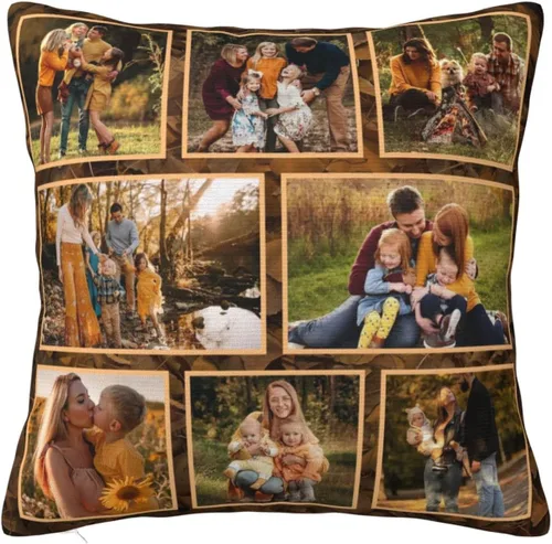 Vista 15 de Regalos para mamá - Funda de almohada personalizada con fotos, funda de almohada personalizada con foto para mamá, funda de almohada personalizada