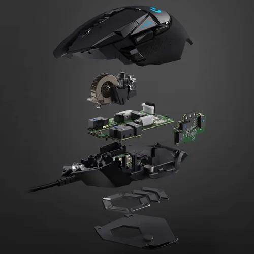 Vista 11 de Logitech G502 Lightspeed - Mouse inalámbrico para juegos, Negro
