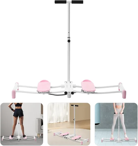 Vista 5 de Entrenador de suelo pélvico y simulador de esquí, máquina de ejercicios Kegel ajustable 2 en 1 para mujeres, recuperación posparto, adelgazamiento