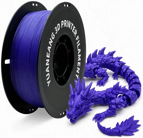 Vista 7 de Filamento PETG para impresora 3D, precisión dimensional +/- 0.001 in, carrete de 2.2 libras, 0.069 in, plateado 2.2 lbs plata