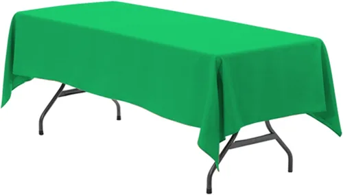 Vista 38 de Your Chair Covers - Mantel rectangular de poliéster sin costuras de alta calidad de 60 pulgadas de ancho x 102 pulgadas de largo - Negro - Mantel