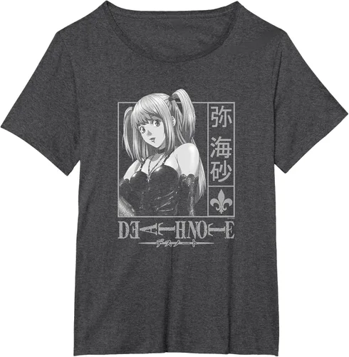 Vista 21 de Death Note Camiseta de anime Misa Kanji Frame Negro