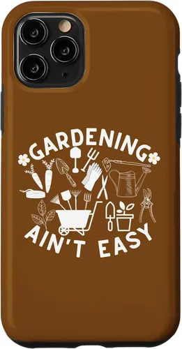 Vista 10 de Funda gráfica de jardinero con diseño floral vintage para iPhone 14 Gardening Ain't Easy